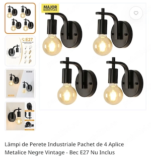 Vand lampi industriale de perete