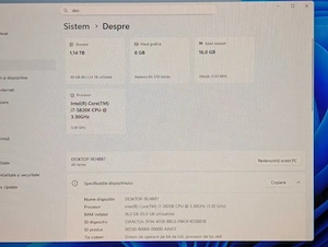 PC Gaming i7-5820k, 16GB RAM ddr4, Placa video 8 GB, Windows 11 - imagine 4