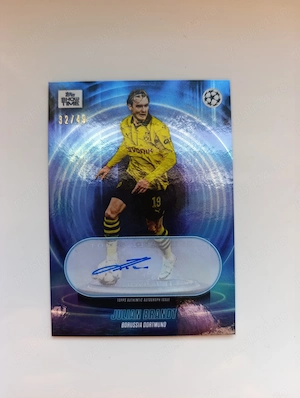 Cartonaș cu Autograf Original Julian Brandt - Topps Show Time 32 49 - Borussia Dortmund - UCL