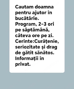 Caut femeie ptr menaj