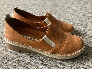 Mocasini dama din piele cu brant ortopedic, marimea 34