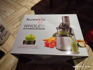 Storcator de fructe si legume cu presare la rece Kuvings B1700 ROSU