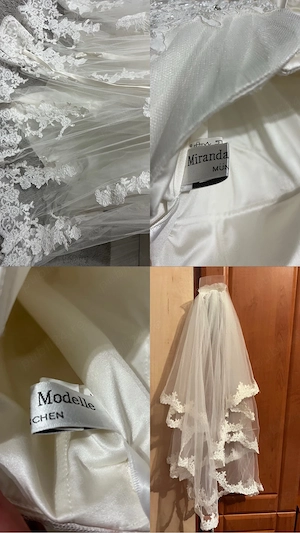 Rochie de mireasa tip printesa  - imagine 5