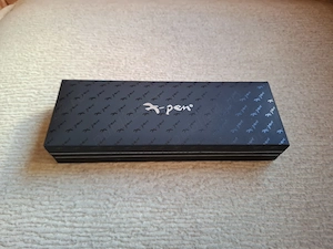 Stilou X-Pen argintiu cu accente aurii - imagine 4