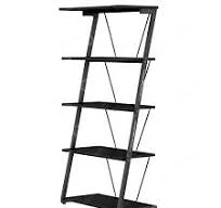 Set Mobilier LANGHOLM Carbon Jysk - Etajera, Birou, Scaun Birou, Stand TV