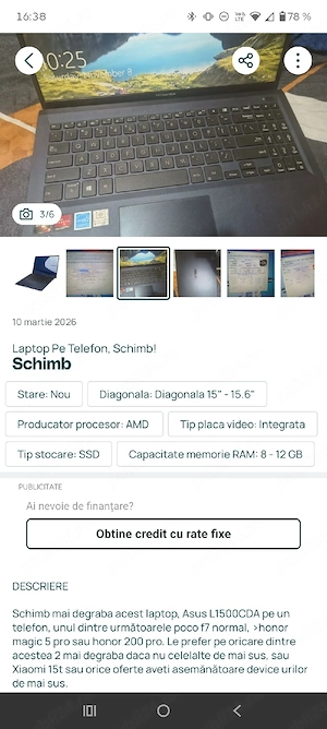 Schimb, laptop pe telefon! - imagine 2