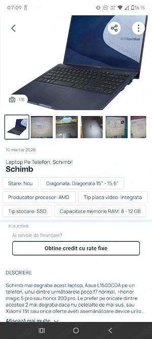 Schimb, laptop pe telefon! - imagine 3