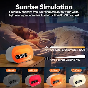Ceas cu Alarmă APUZOM   Wake Up Light - imagine 5