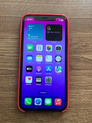 Telefon Apple iPhone XR 64gb m,baterie buna 88% perfect functional vine cu husa originala