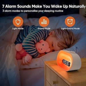 Ceas cu Alarmă APUZOM   Wake Up Light - imagine 4