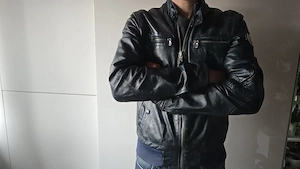 Geacă piele Made in Italy 