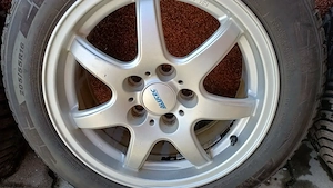 Jante aliaj  5×112 cu anvelope iarna 205/55/16 - imagine 2
