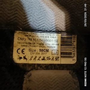 Toca  casca echitatie Forganza 58 cm - imagine 5