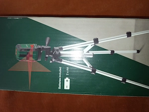 Nivela laser cu linii incrucisate, cu trepied, autonivelare