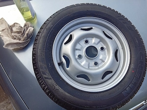 Roata 155/70/13 nouă, nu sa montat!