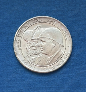 moneda aur ardealul nostru 20 lei 1944 6,55 grame