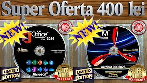 Office Professional Plus 2024- 3 Lifetime licenses + Adobe Acrobat Pro 2026  3 Lifetime licenses