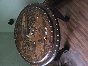 Masuta decorativa antica din lemn