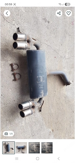 vînd tobă finală, ULTER, pentru wv golf5, 1.6, benzină, 75kw 