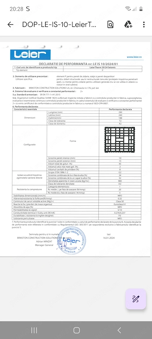 Cărămidă Leier Therm 29 24 Seismic