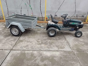 Tractor de tuns iarba + remorcă, funcțional – 1300€ - imagine 2