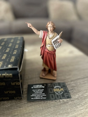 Statuetă Sfântul Pancras DOLFI Italia, lemn sculptat manual, cu certificat   130  pe site oficial