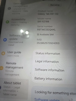 Vand tableta Samsung  9 plus 5g - imagine 5