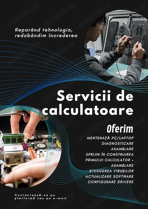 Reparații, Mentenanță & Asamblare PC Laptop | Windows, Devirusare, Transfer Date & Curățare