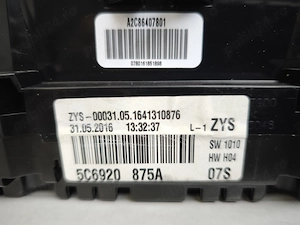 Vând ceas bord VW Jetta 2016, 2l diesel  - imagine 3