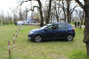  Se Vande  Sandero Stepway tce 09 tehnoroad full cu clima automata,editie limitata 90cp huse banche - imagine 9