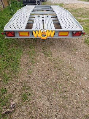 Vand remorca platforma auto 2024 lungime 4.5 m GALA - imagine 5