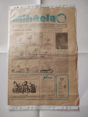 234. Gazeta pentru copii Mihaela nr. 2, aprilie 1990, editata de Nell Cobar 