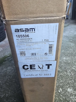 Condensator AC (Radiator Climă) NOU - Dacia Logan 3 / Sandero 3 / Jogger 1.0 TCe - imagine 2