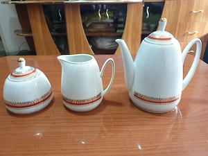 Set deosebit de 3 piese din porțelan fin  Iris Cluj - ROMANIA