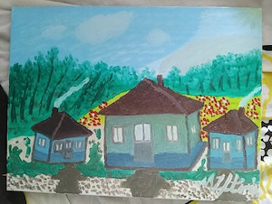 Vind pictura in ulei pe pânză 