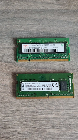 Module RAM pentru laptop   256MB DDR2 Hynix + 8GB DDR4 Kingston, testate