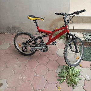 Bicicleta copii unisex full suspension DHS Rocket 