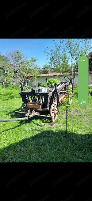 Balansoar foarte solid,car de boi rustic.