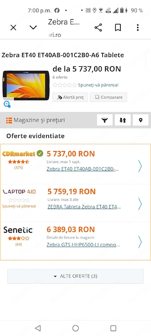 zebra et40 impecabila+husa 