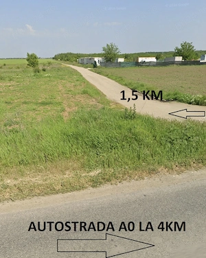 Teren intravilan de vânzare, 300 mp, acces ușor la A0 - imagine 2