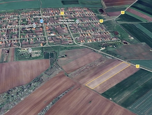 1.3 Ha - Teren extravilan 13.106 mp, la drum, curent în fața parcelei, front 44m - imagine 3