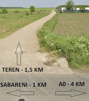 Teren intravilan de vânzare, 300 mp, acces ușor la A0 - imagine 3