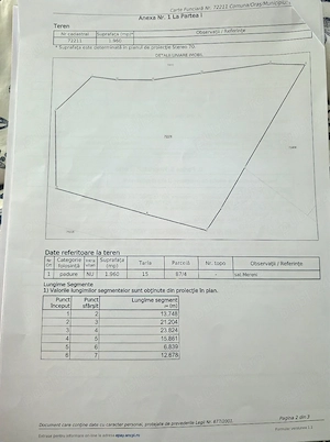  De vânzare teren deosebit   Calugareni  Mereni, comuna Contești  - imagine 9