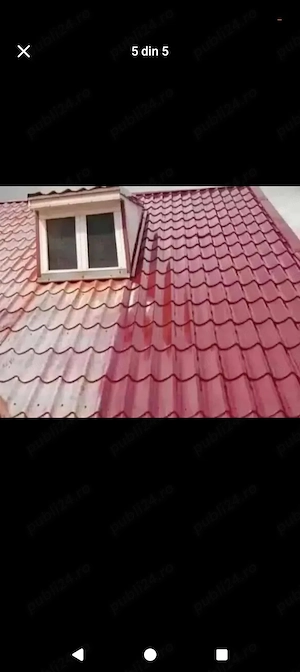 bună ziua suntem o echipă de patru persoane care vopsim tablă pe casă orice tip de tablă avem vopsel