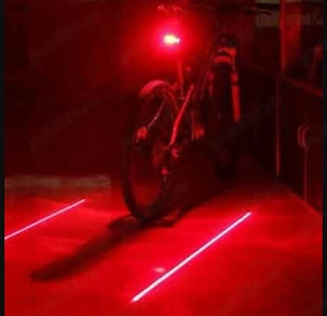 Stop bicicleta 2 lasere 7 jocuri lumini 5 leduri mtb cursiera luminos comutator