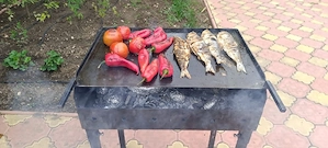 Plita pentru gratare picnic sau speciale cu trei nivele!