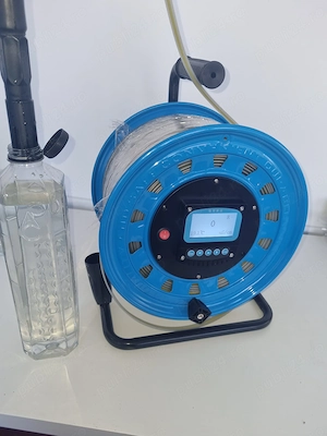 Aparat profesional testare apă cu sondă submersibilă și cablu pe tambur | Conductivitate + temperatu - imagine 4