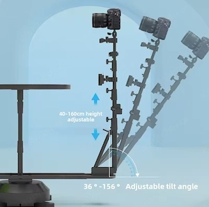 Platformă Rotativă 360  Profesională pentru Produse   Foto & Video, 50kg, Telecomandă - imagine 4