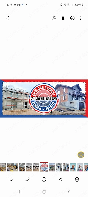 Firma eczecuta lucrai in construcii 