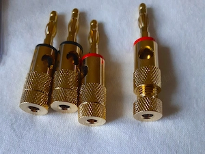 NOI: Conectori banane Dynavox pentru cabluri boxe, mufe de amplificator streamer amplituner receiver